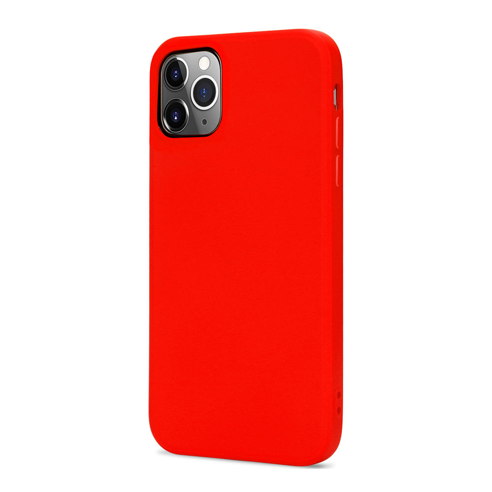 Slim Pro Silicone Full Corner Protection Case for iPHONE 12 / iPHONE 12 Pro 6.1 inch (Red)
